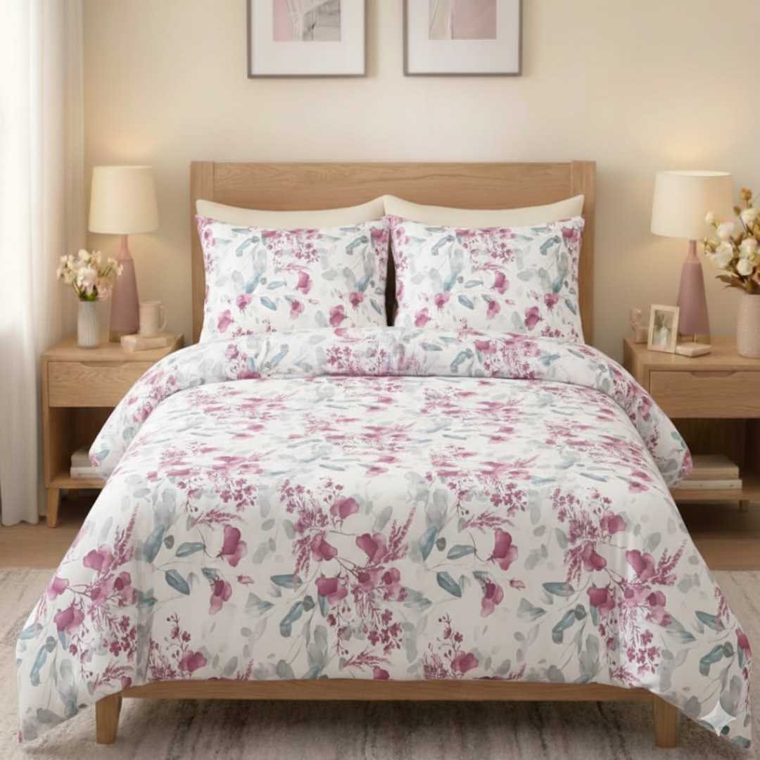 Komplet Pościeli Flowers 100% bawełna