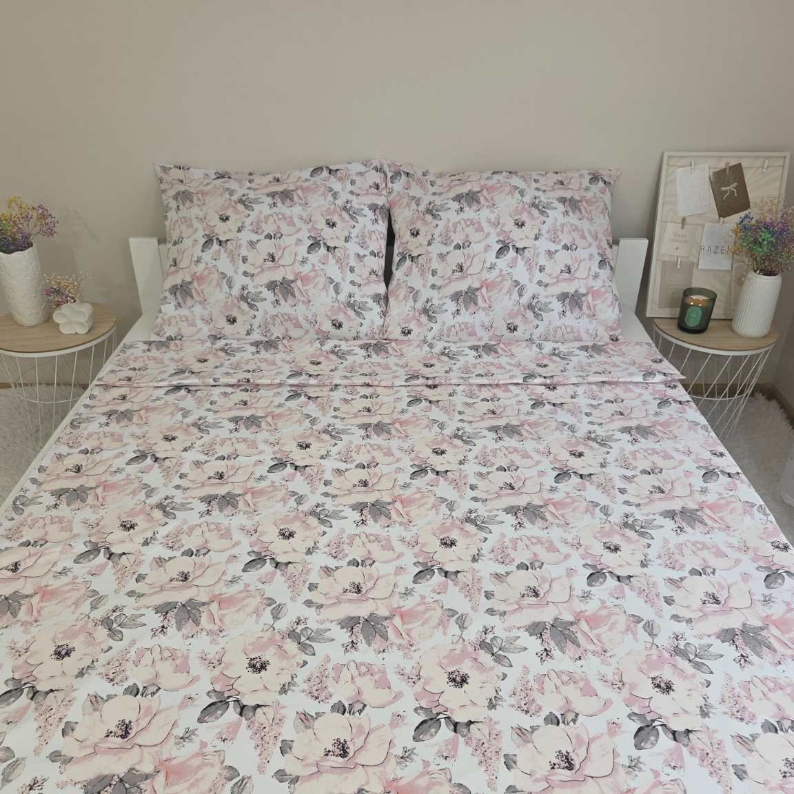Komplet Pościeli Peonia 100% bawełna