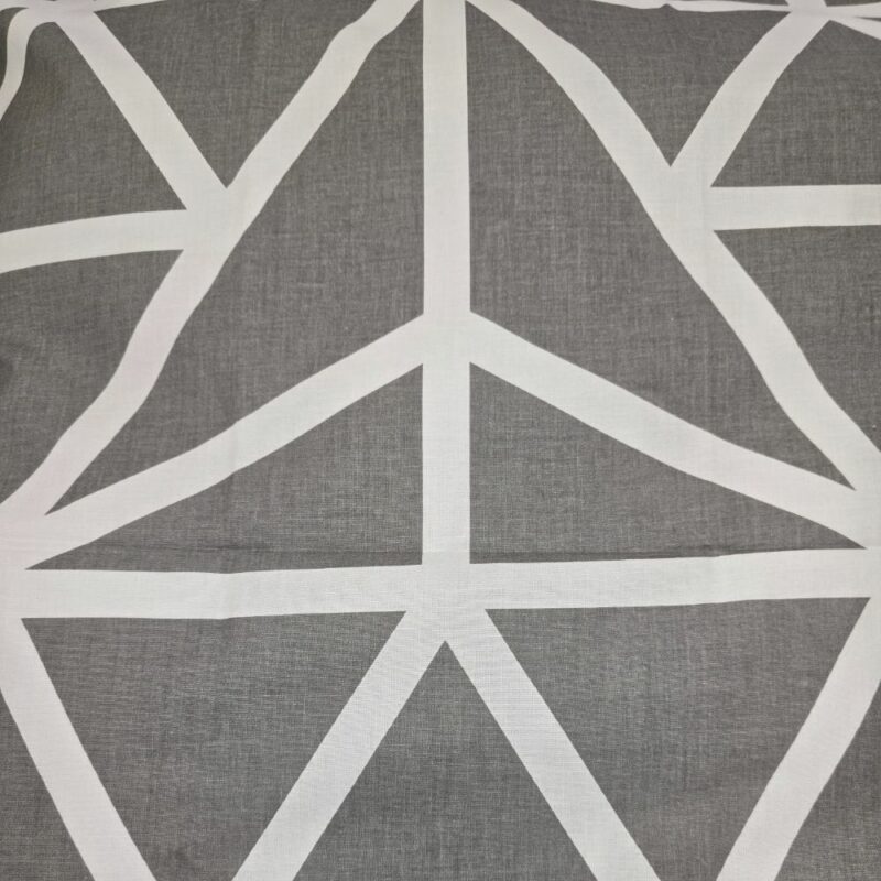 Komplet Pościeli Geometria biało-szara dwustronna - obrazek 4
