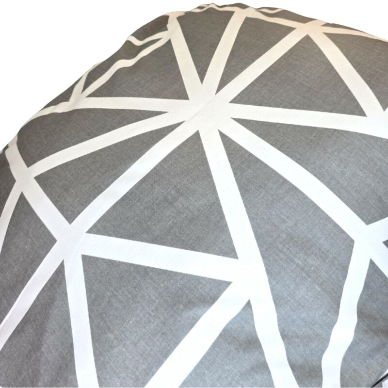 Komplet Pościeli Geometria biało-szara dwustronna - obrazek 4