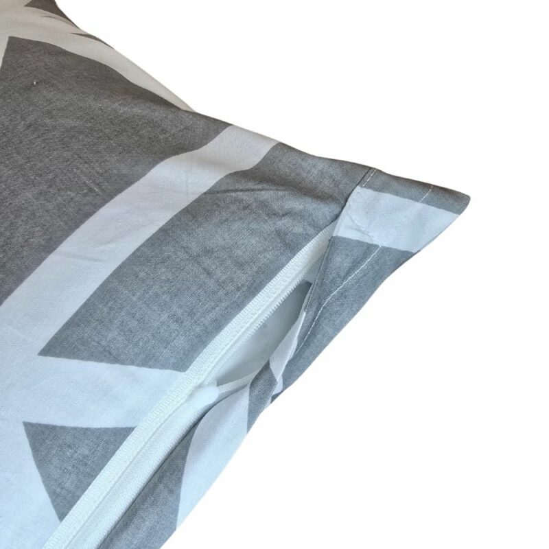 Poszewka na Jasiek Geometria szara - obrazek 3