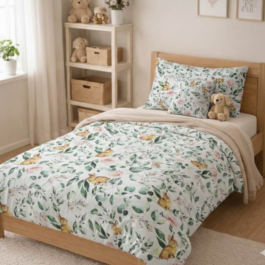 Komplet Pościeli Zające 100% Bawełna