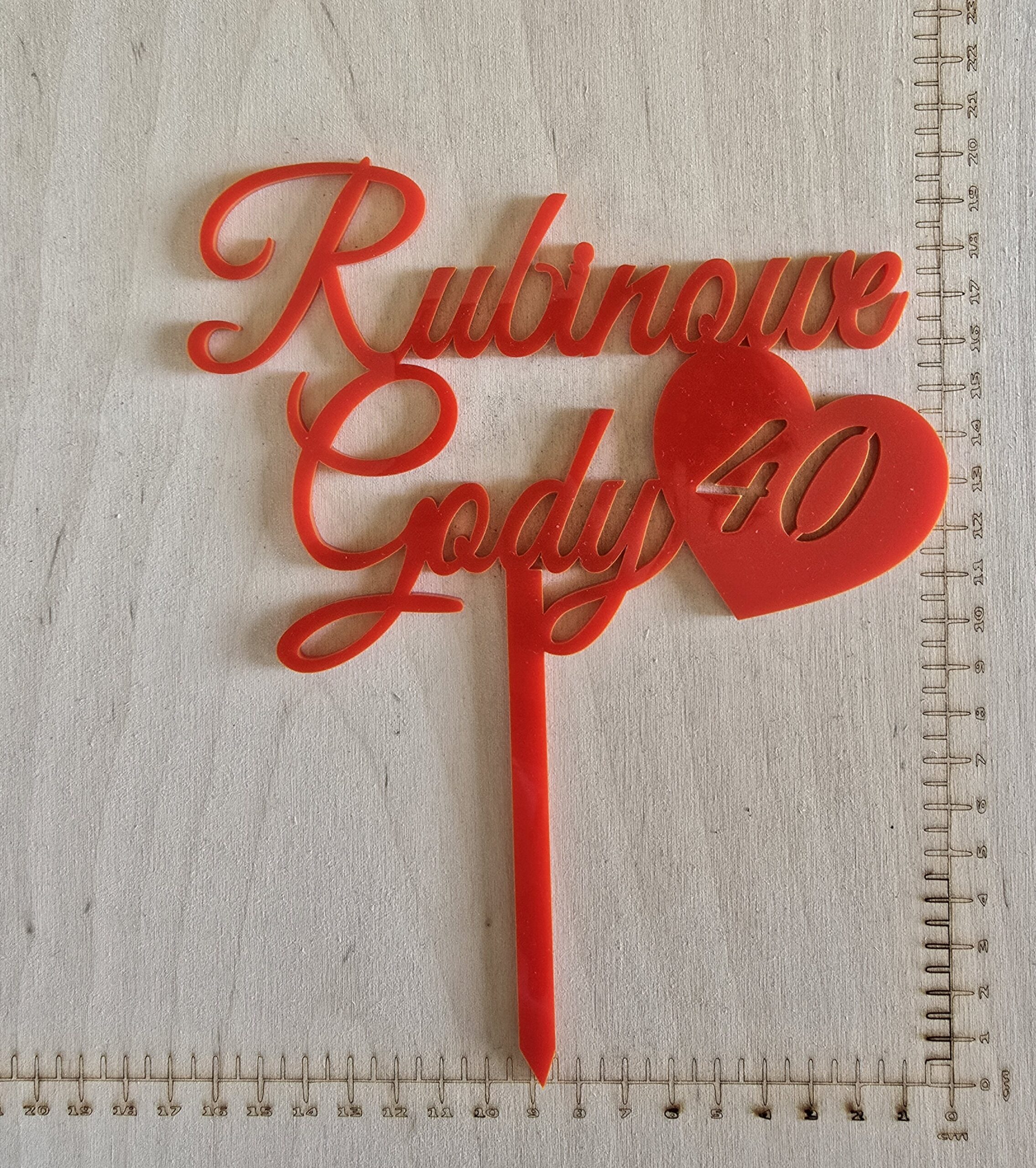 Topper Rubinowe Gody II - obrazek 2