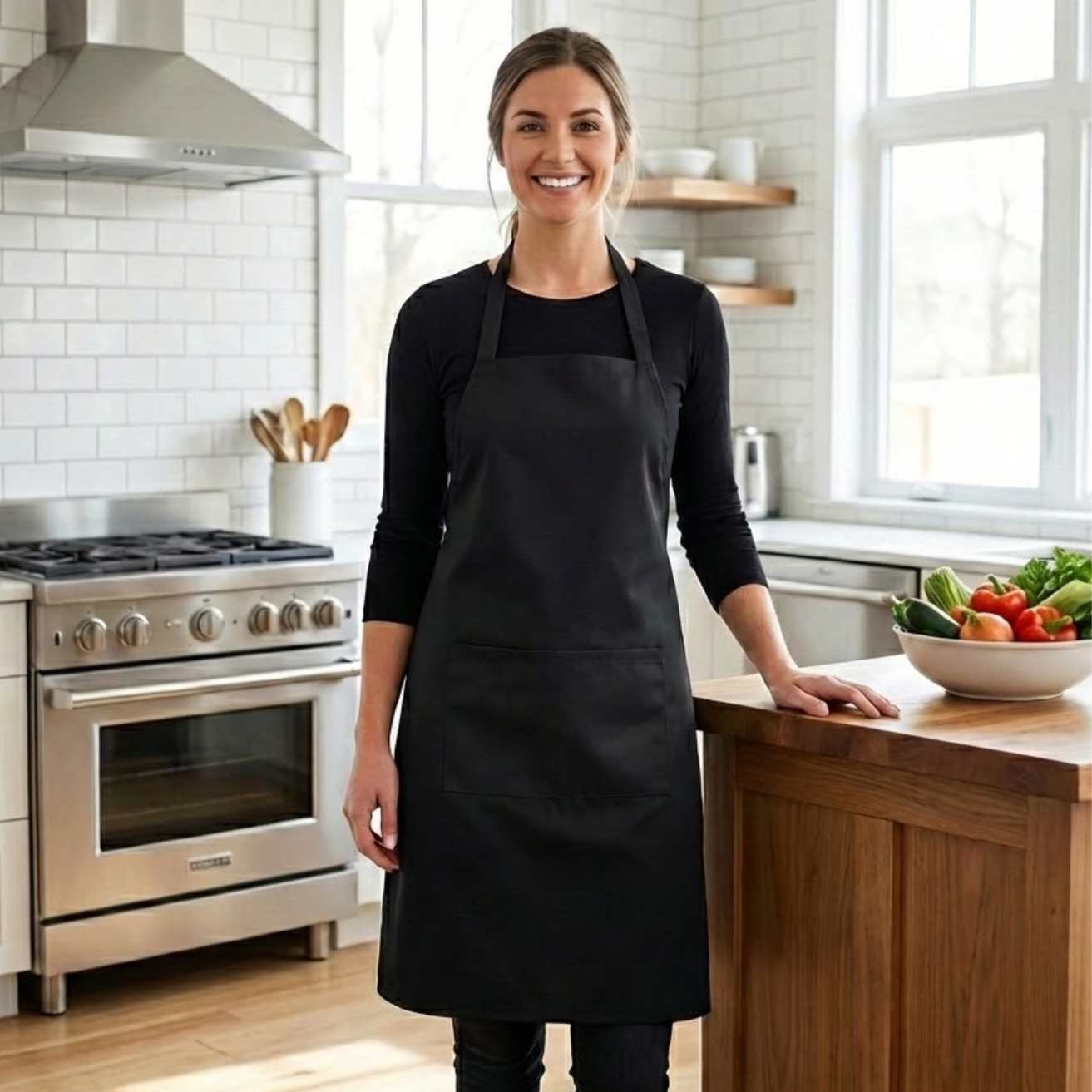 Fartuch czarny - obrazek 2