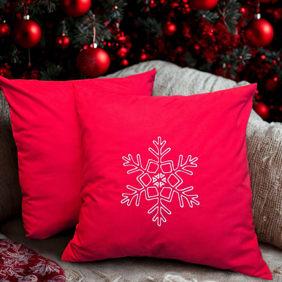 Poszewka na poduszkę śnieżynka - obrazek 2