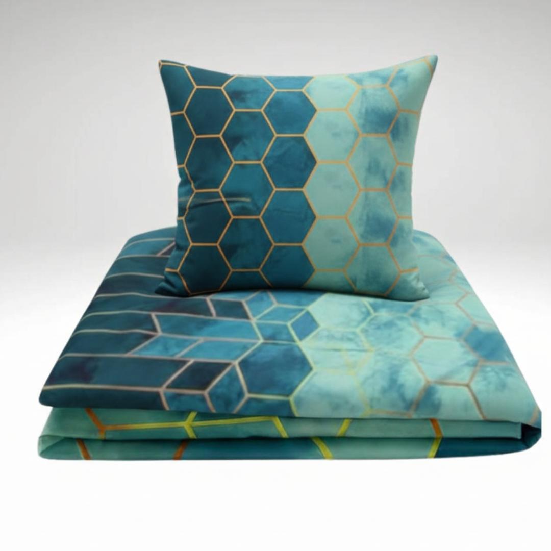 Komplet pościeli Geometryczna mozaika 100% bawełna - obrazek 2