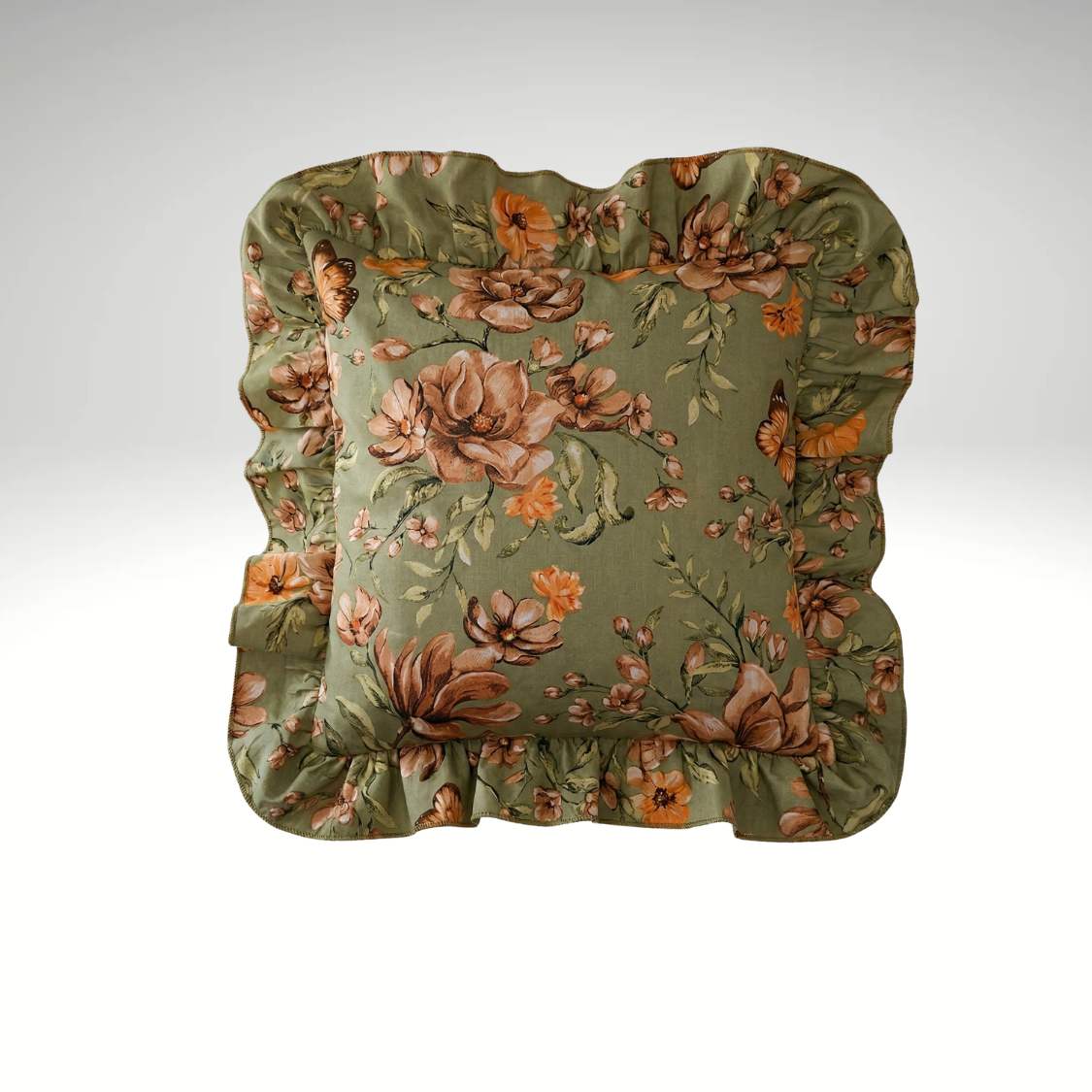 Poszewka na Jasiek Ogród Magnoliowy falbanka100% bawełna - obrazek 3