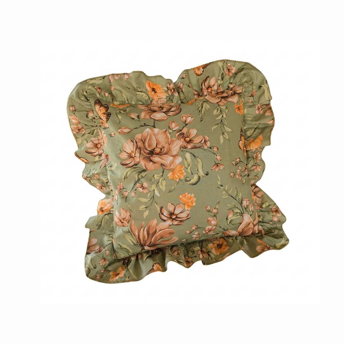 Poszewka na Jasiek Ogród Magnoliowy falbanka100% bawełna - obrazek 2