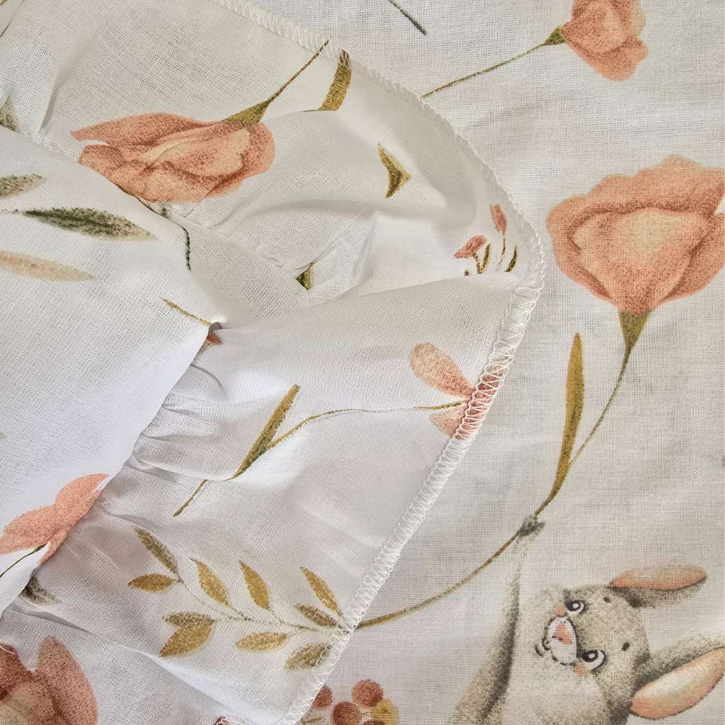 Komplet Pościeli Polna Mysz falbanka 100 % Bawełna - obrazek 3