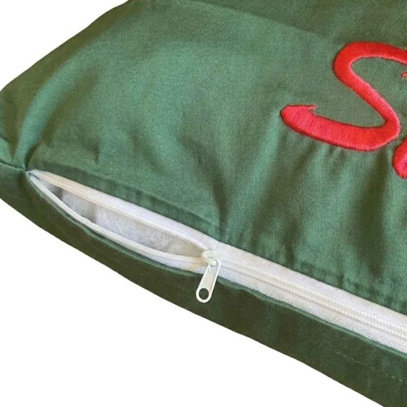 Poszewka na poduszkę Wesołych Świąt zielona - obrazek 4