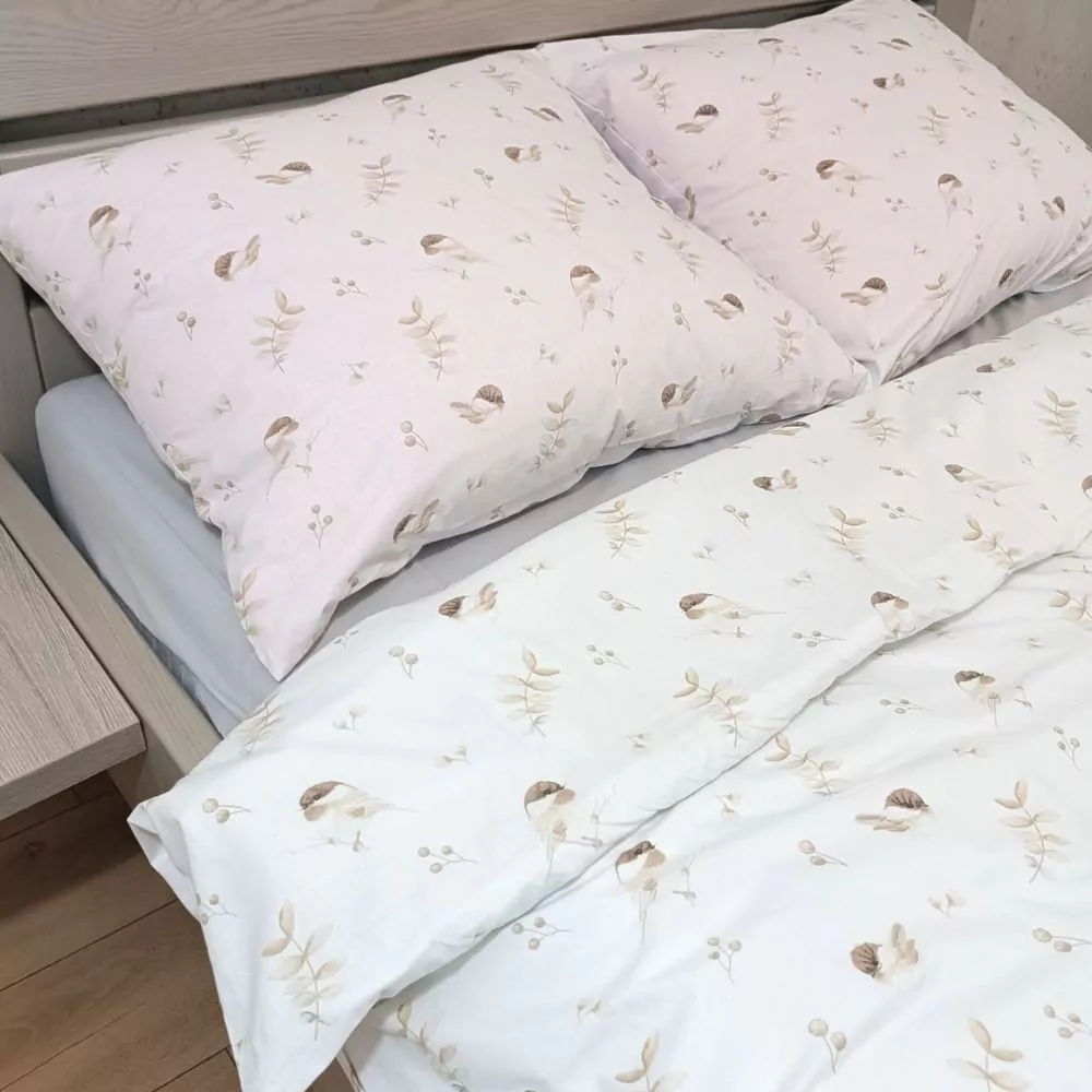 Komplet Pościeli Wróble 100% bawełna - obrazek 3